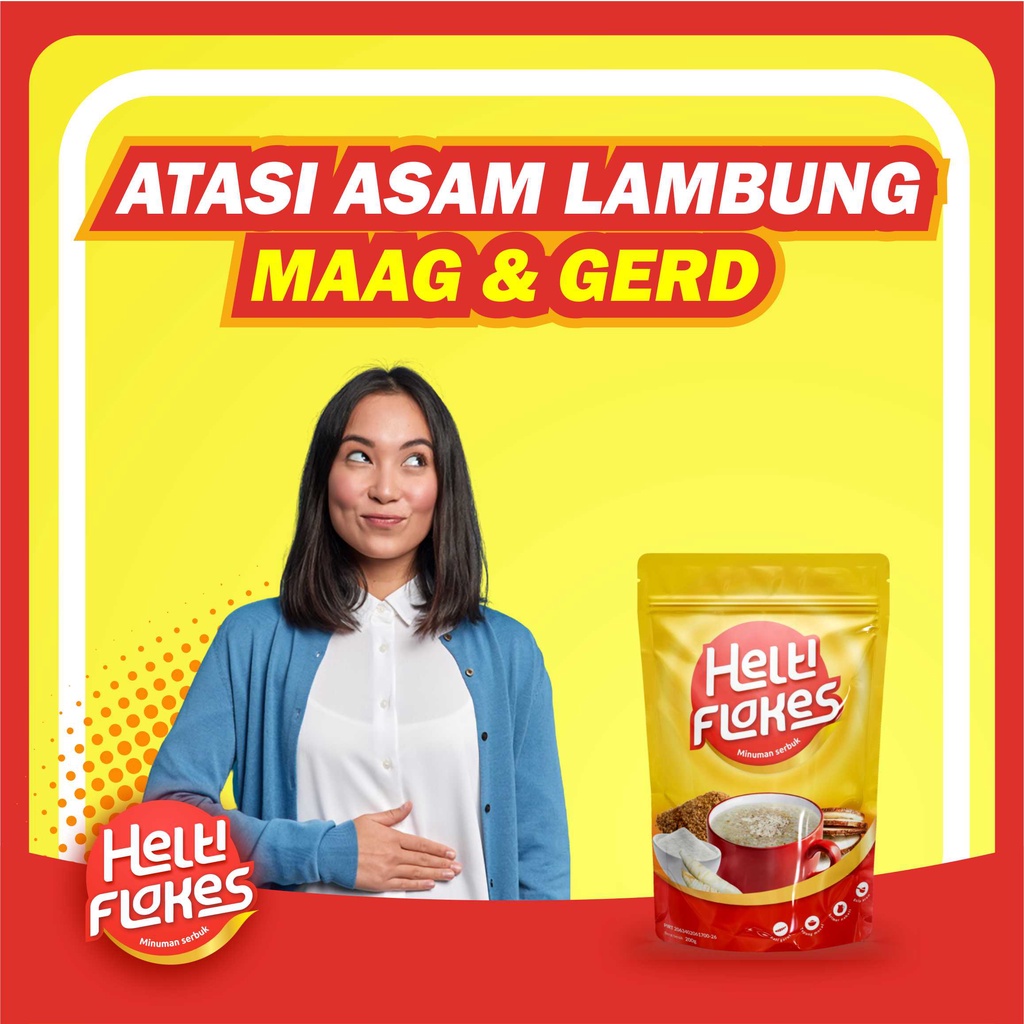 

HELTI FLAKES - Sereal Umbi Garut / Atasi Asam Lambung / Maag / Gerd / Gangguan Pencernaan / Alami / Makanan Herbal Untuk Lambung / Halal BPOM / Original