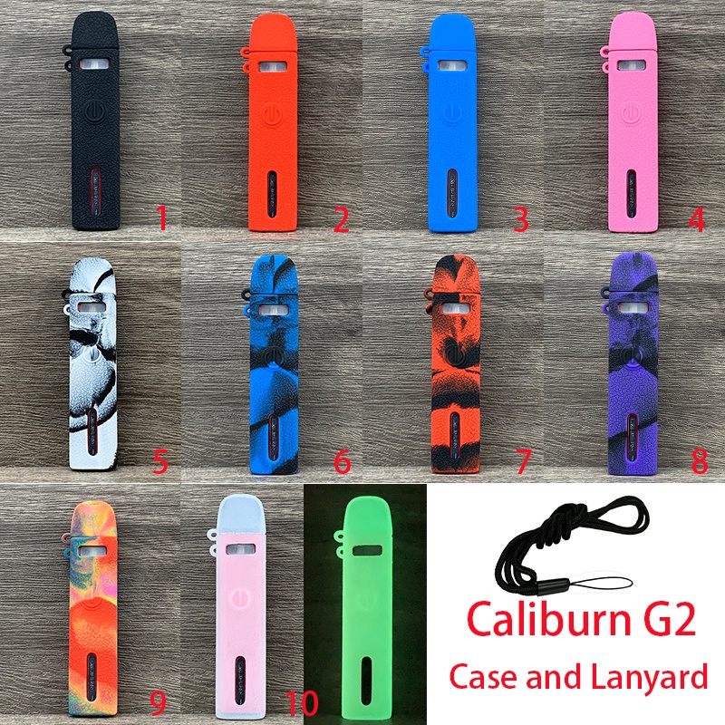 Case Silikon Untuk Caliburn G2 Tekstur Cover Pelindung Kulit Lengan Karet Lembut Dengan Lanyard Gratis