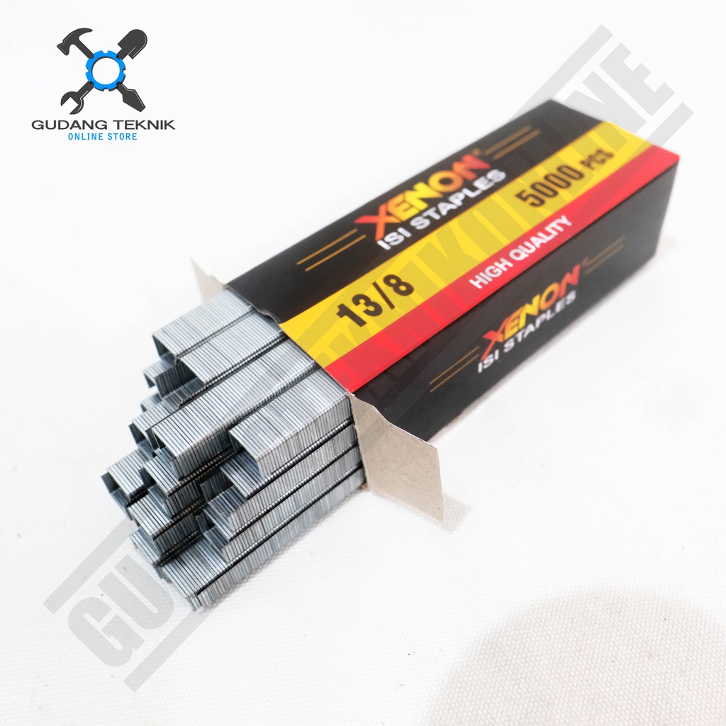 Isi Staples Paku Tembak XENON 13/8 - Refill Air Nailer Stapler Gun XENON / Refil Isi ulang Staples XENON