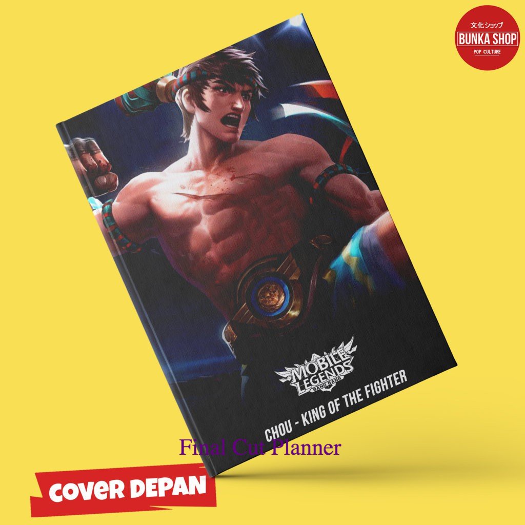 

Note Book Game Mobile Legends Chou King of the Fighter Hardcover A5 Buku Catatan Buku Tulis Murah .