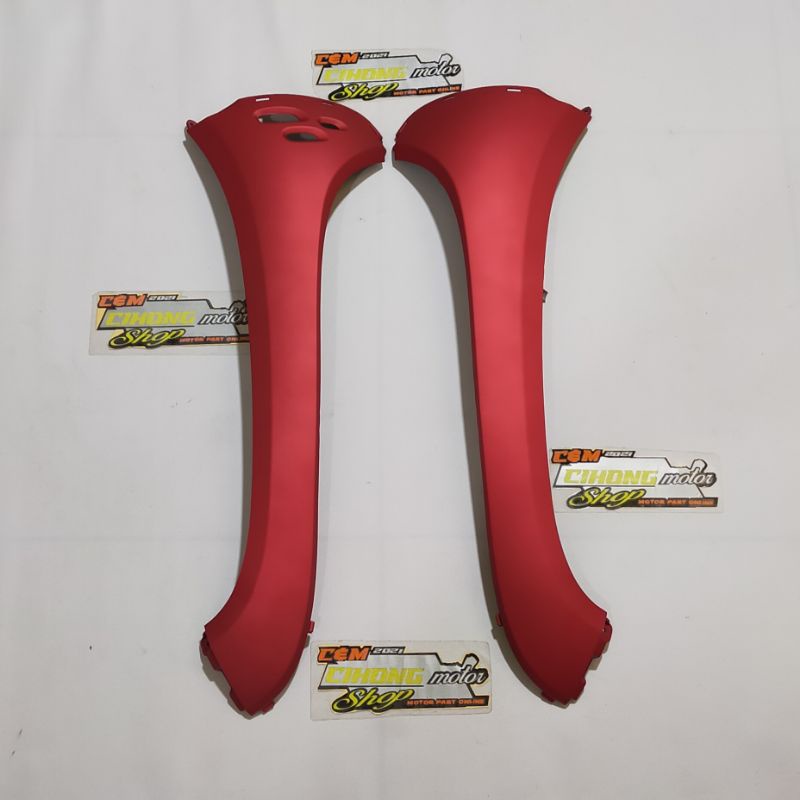 legshield sayap depan pinggir kanan kiri scoopy fi tahun 2020-2021-2022 merah doff