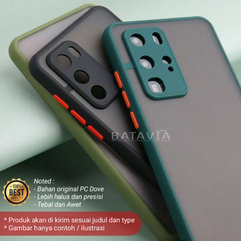 Casing Vivo Z1 Pro Case Aero Matte Dove Button Collor Transculent