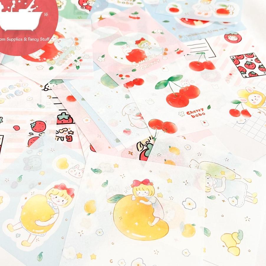 

Terbaik! Box Stiker Senmu isi 100 lembar waterproof Anti Air sticker hadiah kado unik lucu mainan anak ~