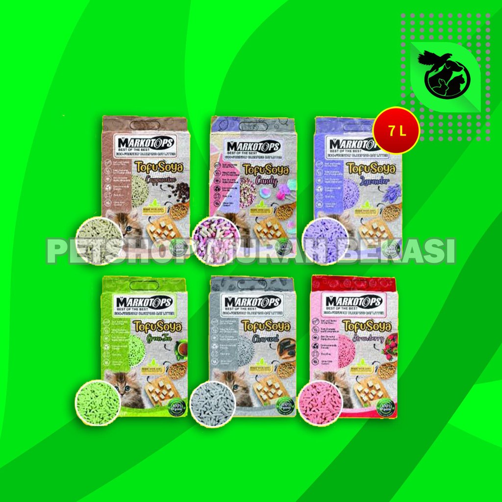 Markotop Soya Tofu Clump Cat Litter 7 Cat Litter Pasir Kucing