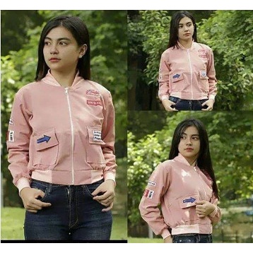 Jaket Parasut Wanita Bruni Sf - Dusty All Size Fit L C2E9 Jaket Parasut Wanita Outer Ootd Cewek Moti