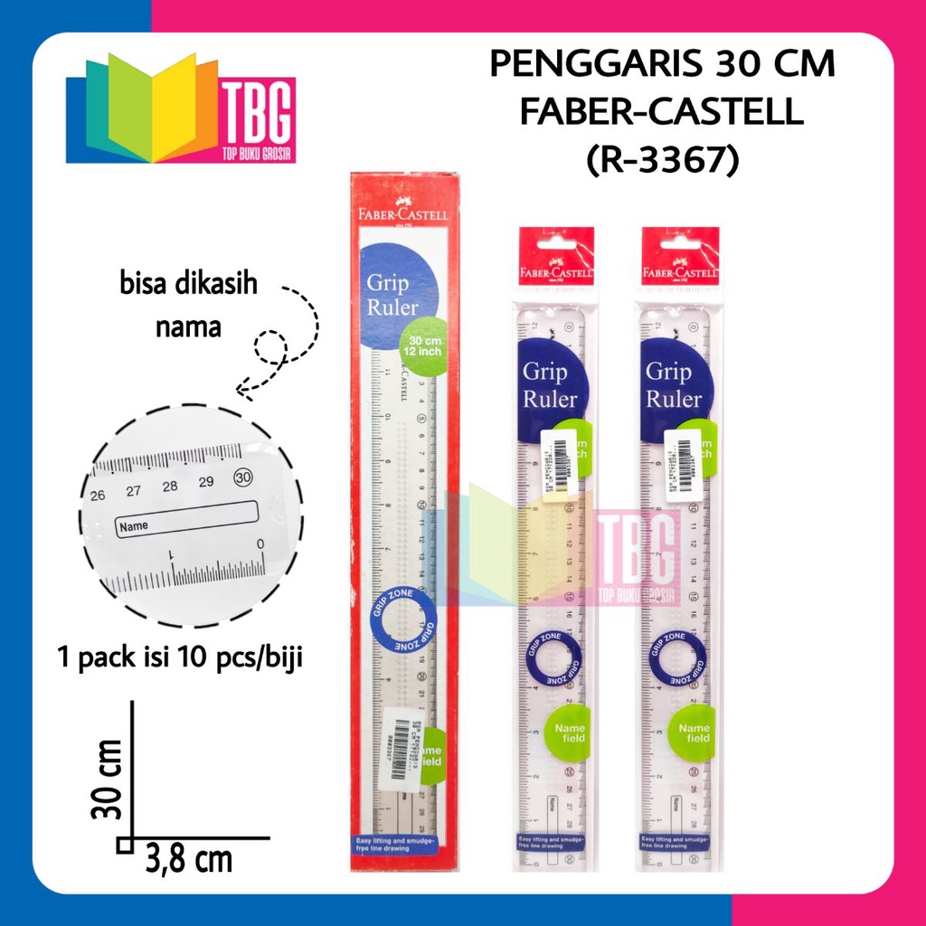 

1 PCS PENGGARIS 30CM 171220 FABER CASTELL / RULER (R-3367)