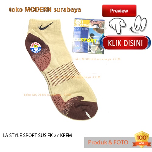 Kaos kaki pendek mata kaki dewasa LA STYLE SPORT SUS FK 27