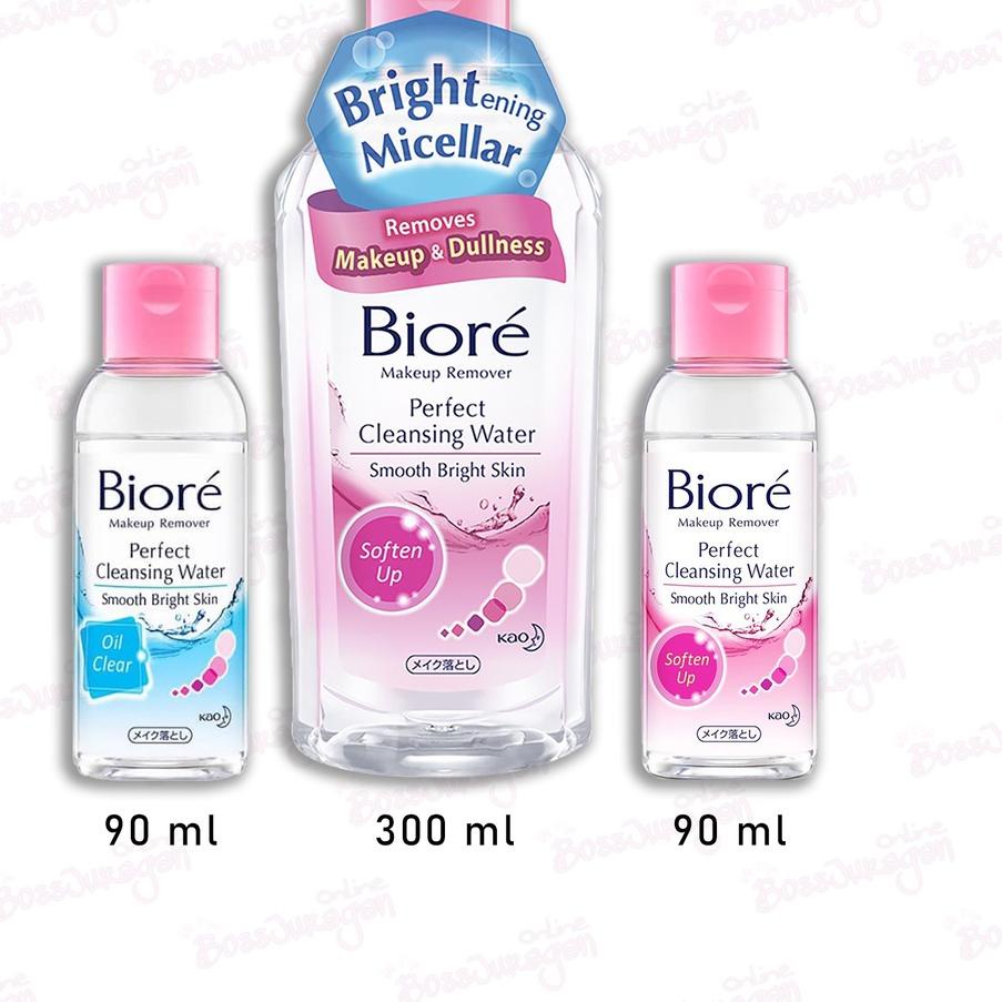Image of Segera Beli (BOSS) Biore Makeup Remover Perfect Cleansing Water Oil Clear | Cleansing Water Soften Up Micellar Water 90ML/300ML Super #8