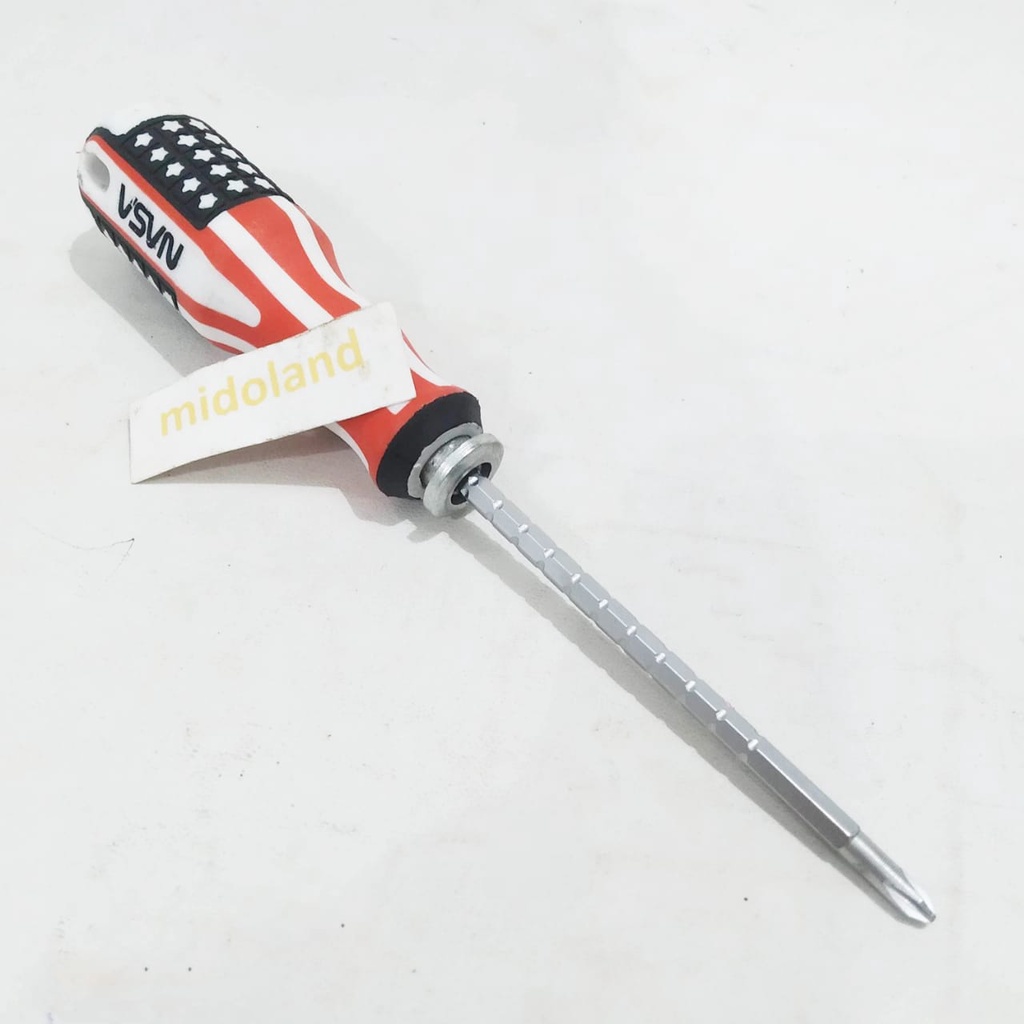 Obeng Bolak Balik Min Plus (-)(+) Bintik Mini kecil Panjang Pendek usa Amerika