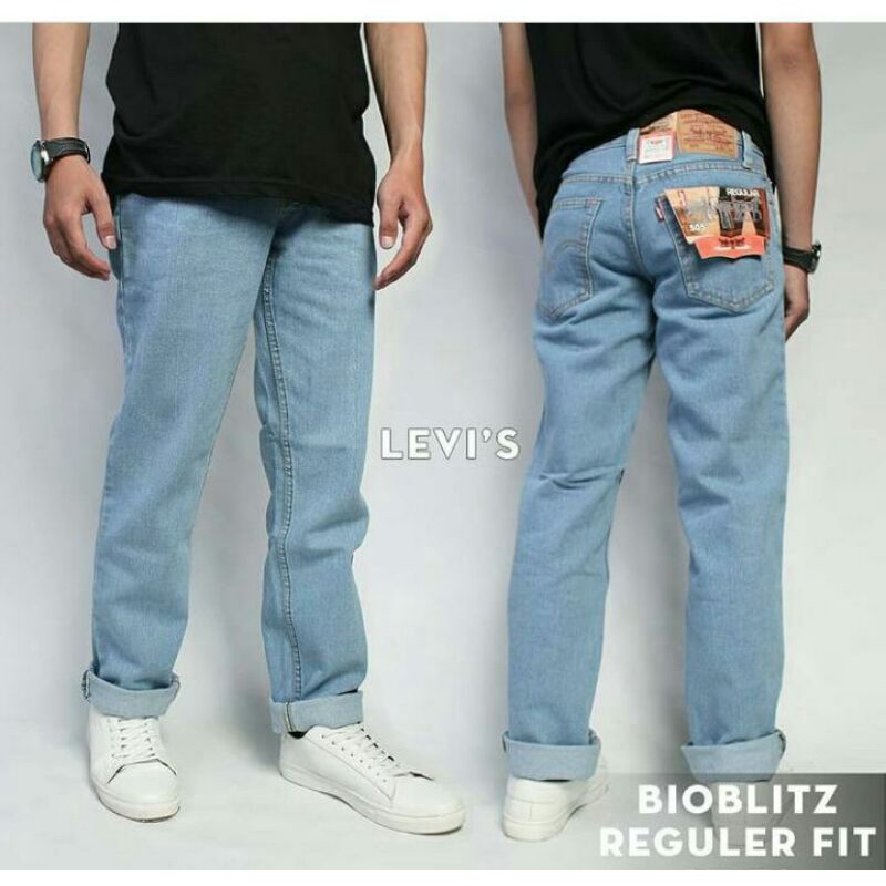 Celana Jeans Pria Slimfit Panjang Pensil Levis Skinny Cowo Cowok Bahan Bagus Nyaman Premium Ori Orig