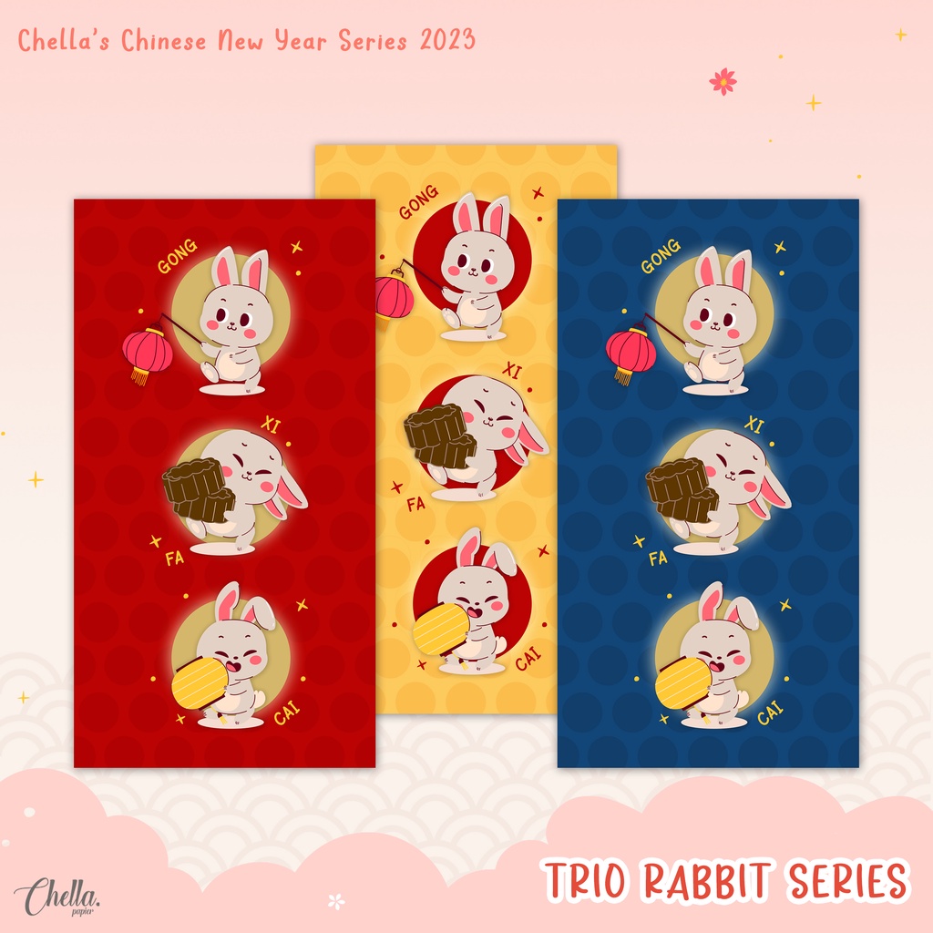

CUSTOM ANGPAO IMLEK 2023 BISA TULIS NAMA (isi 6pcs) : TRIO RABBIT SERIES