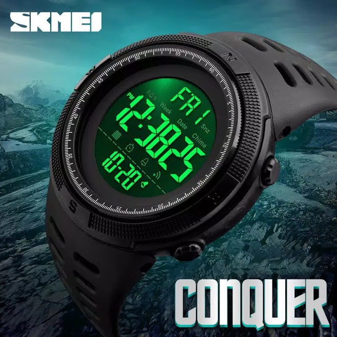 Jam Tangan Pria Sport Army Style, SKMEI Original Anti Air 50M