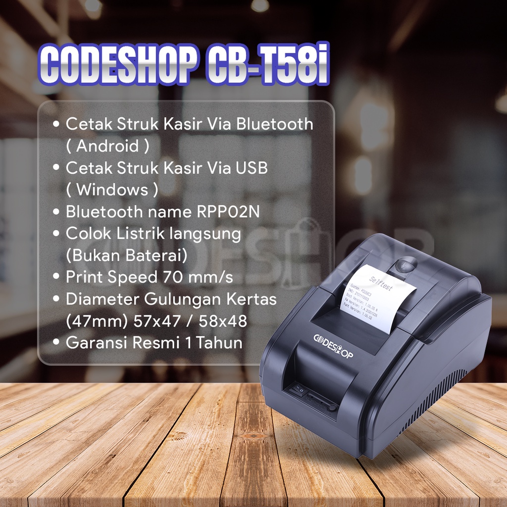 Paket Tablet Kasir Lengkap + CBT58I + CK335 + 10 ROLL