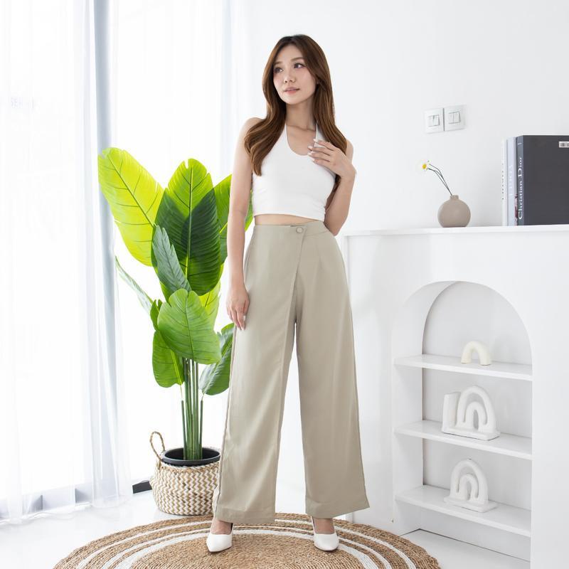 IL - Overlap Cullote Pants / Celana Kulot Yeli Wanita Cringkel Premium