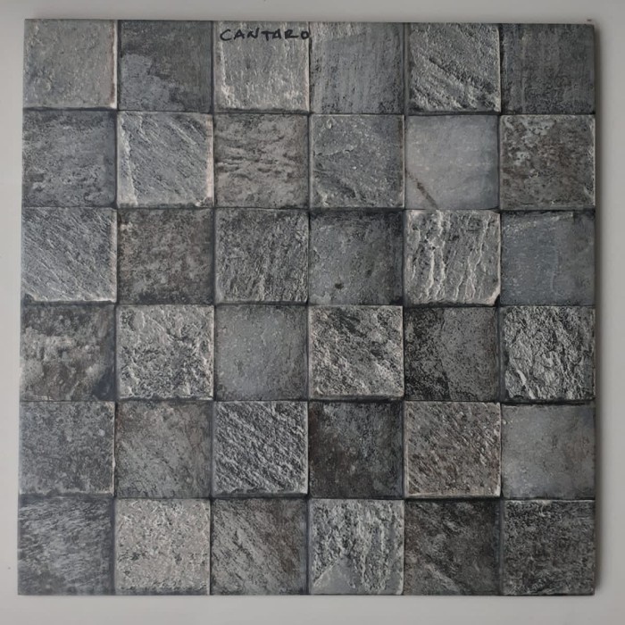 KERAMIK 40X40 CANTARO GREY RUSTIC - MULIA TILE