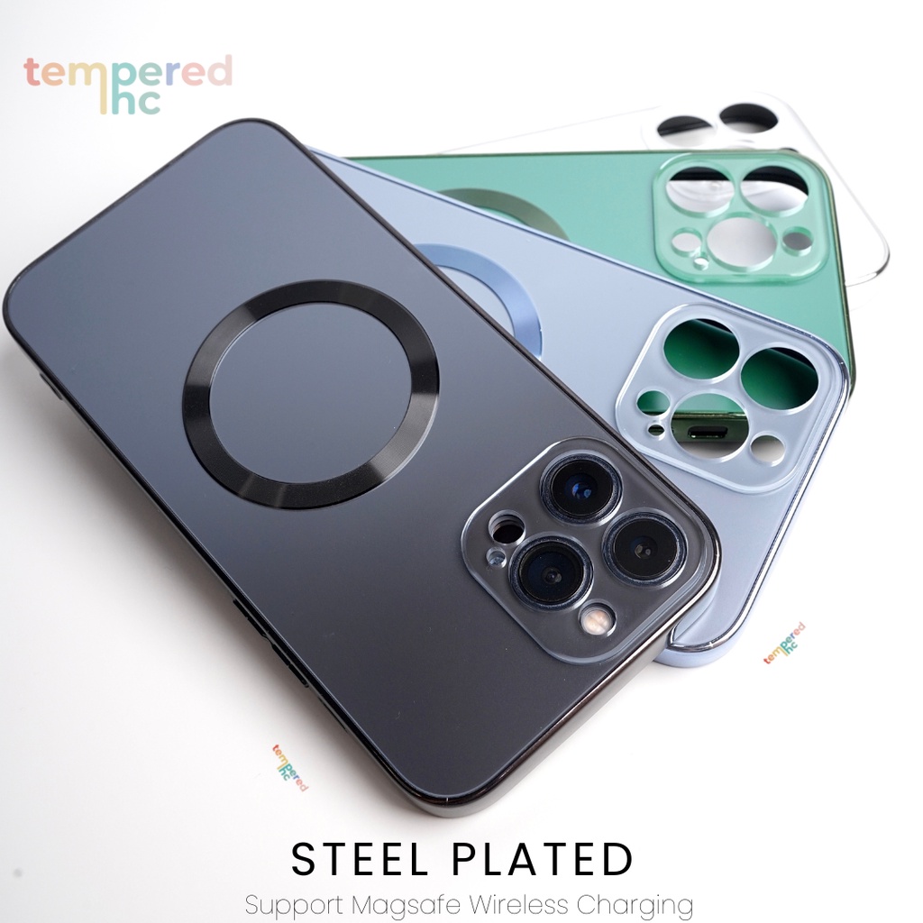 NEW !! STEEL PLATED Case Iphone ( Iphone 11 - 14promax Ready )