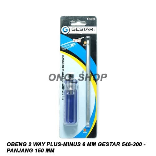 GESTAR 546-300 - Panjang 150 mm Obeng 2 Way Plus-Minus 6 mm