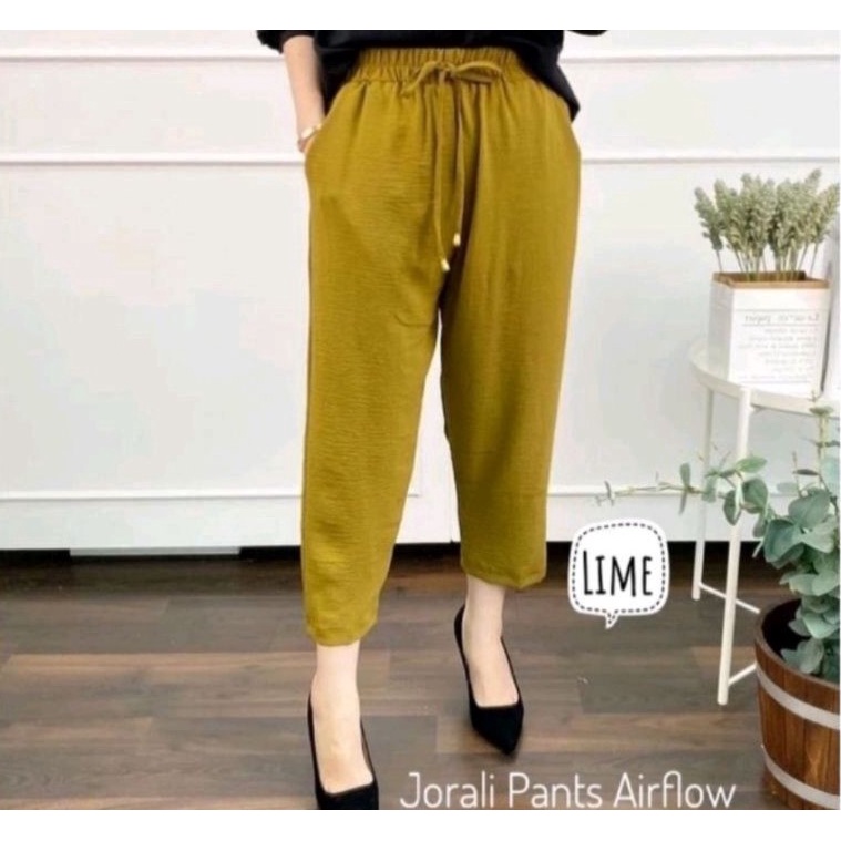 JORALI PANTS CRINCLE AIRFLOW CELANA PANTS AIRFLOW WANITA KEKINIAN RESTA JORALI PANTS CRINCKEL