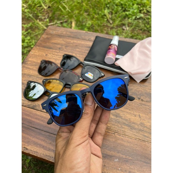 Kacamata clip on 5 Lensa 2218