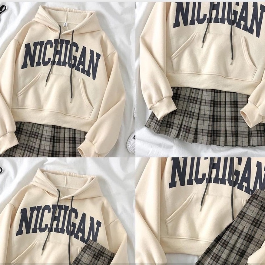 Sweater Nichigan | Cute Korean Style Sweatshirt | Pakaian Wanita