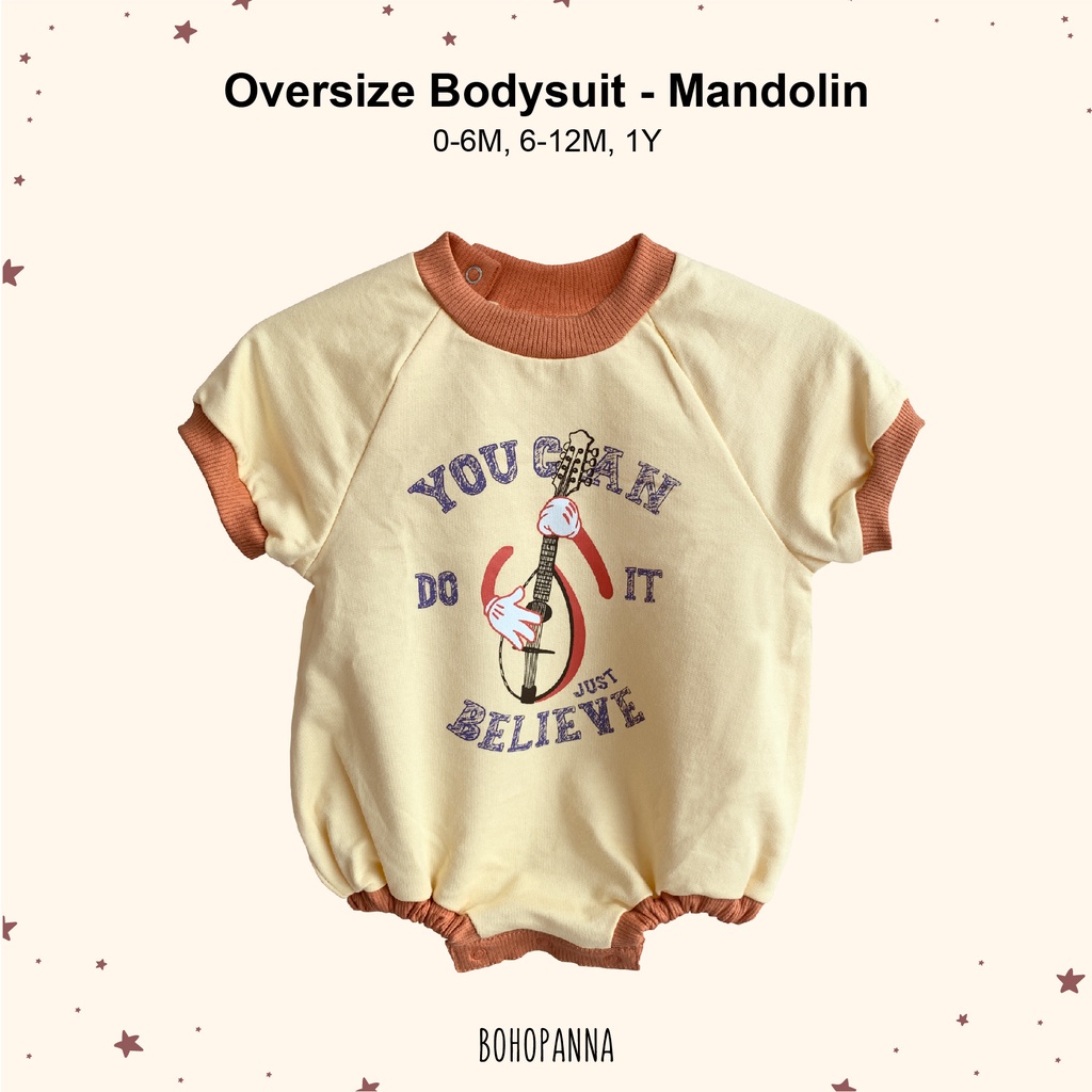 Bohopanna Oversize Bodysuit - Jumper Bayi 0-1 tahun