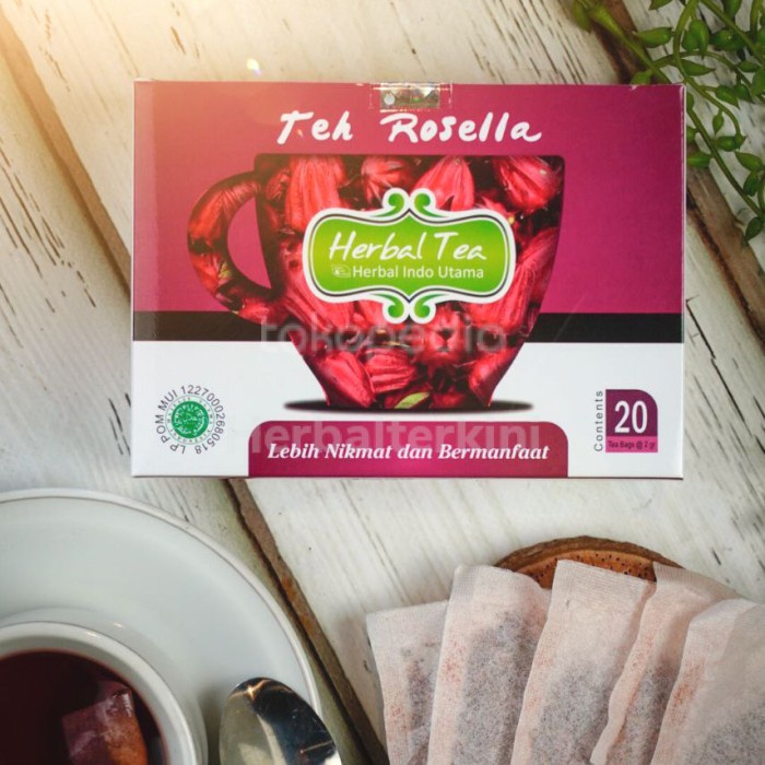 

ORIGINAL MURAH HIU Teh Celup Rosela Herbal Indo Utama Penurun Kolesterol Obat Batuk