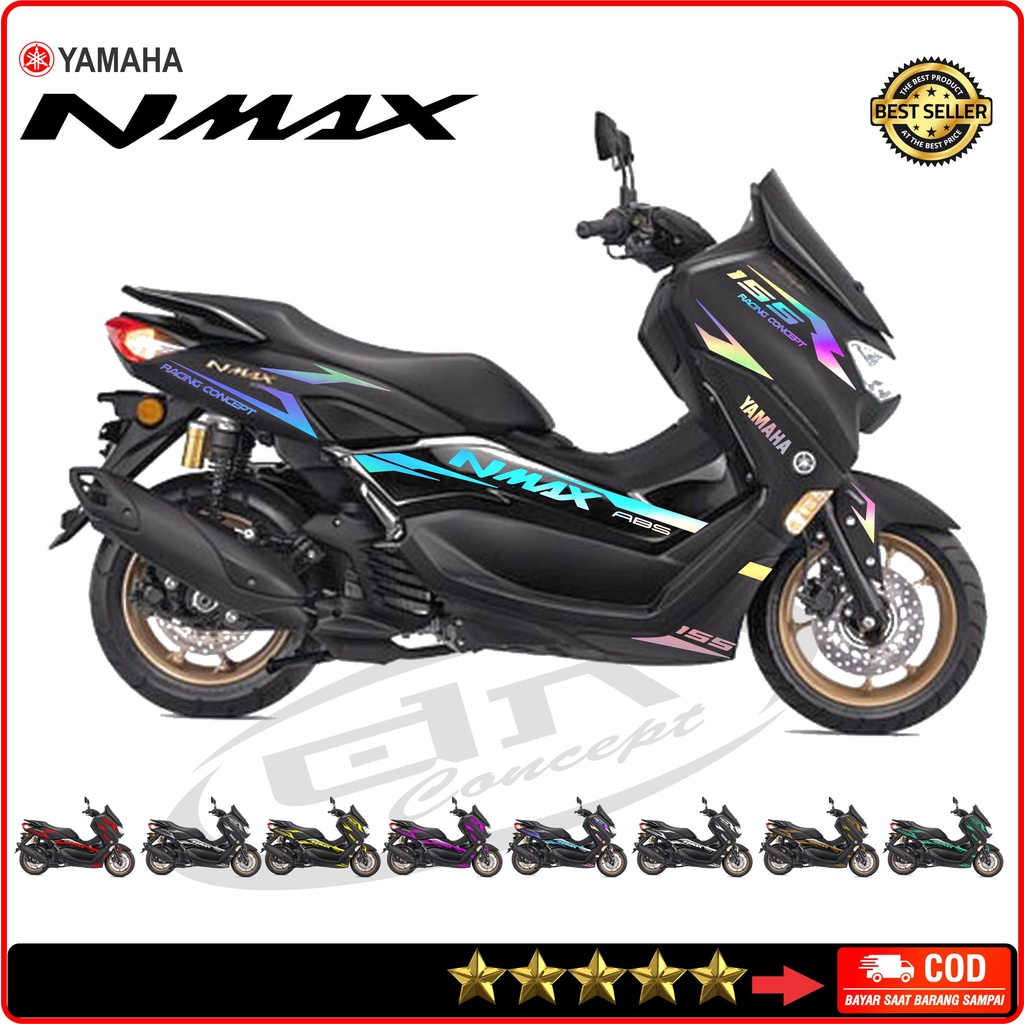 Cutting Sticker Stiker Nmax 2020 2022 Variasi 2 Hologram Motor Striping keren