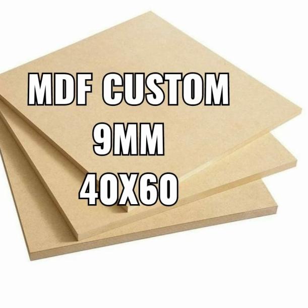 papan mdf 9mm 40x60