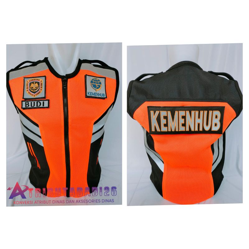 rompi kemenhub jala tebal/rompi kemenhub terbaru