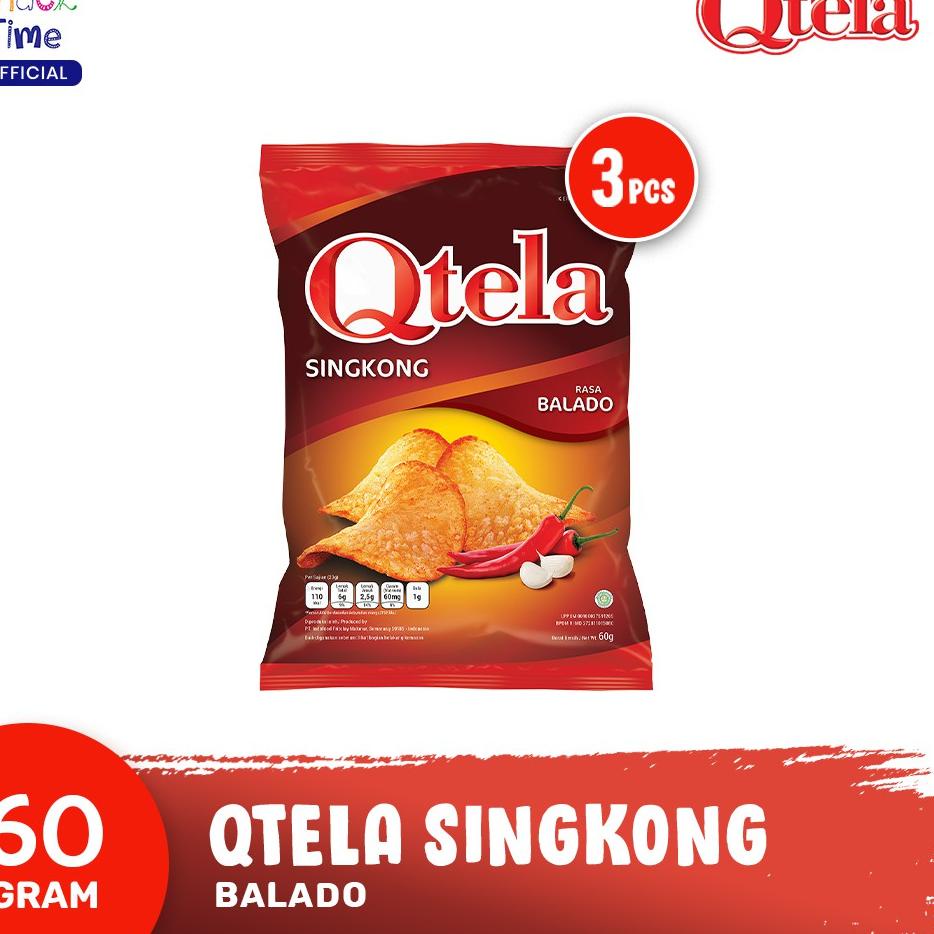 

arti7I2u--Qtela Singkong Balado 60 Gr - 3 Pcs