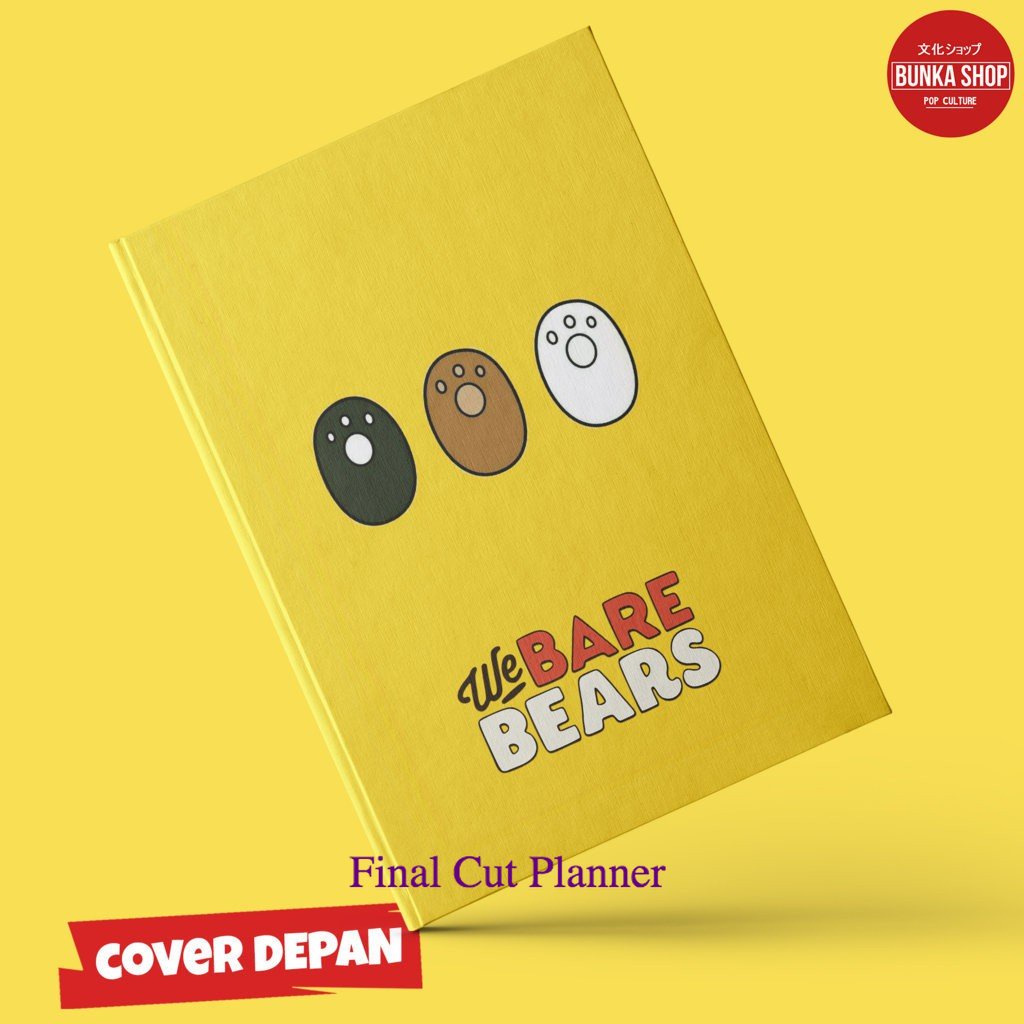 

Note Book Film We Bare Bears Foot Hardcover A5 Buku Tulis Catatan Murah .