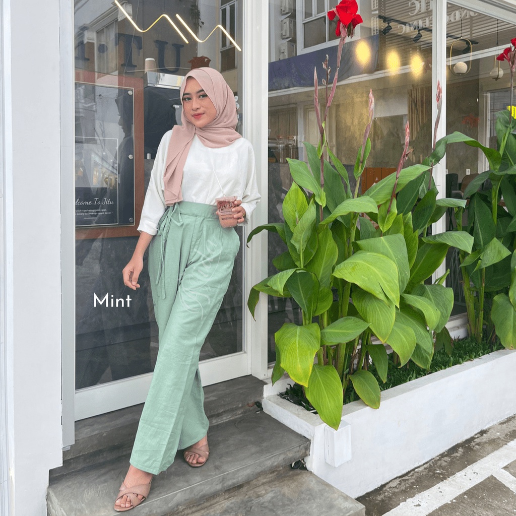 Kulot Linen Highwaist For Daily Hijabbyaida