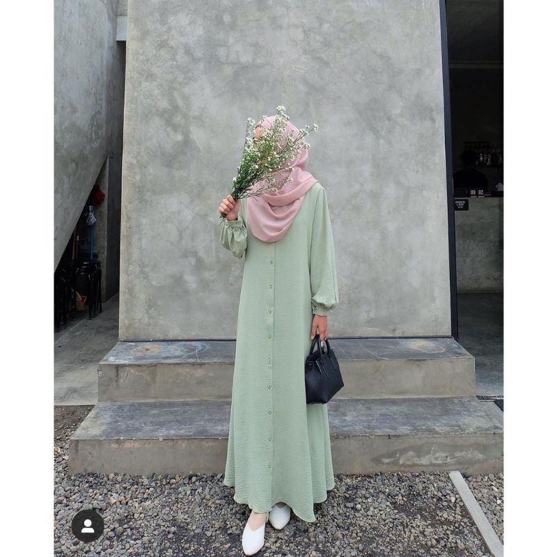 GAMIS PREMIUM AIRFLOW BAHAN CRINKLE