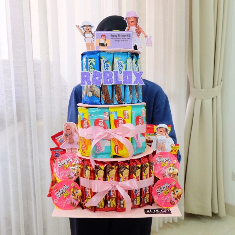 

Roblox Girl - Jumbo Snack Tower Birthday / Snack Tart Ulang Tahun