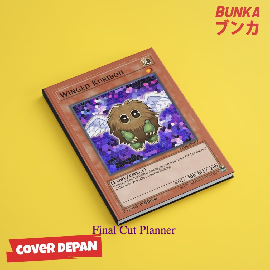 

Notebook Yu Gi Oh Winged kuriboh Hardcover A5 Skin Buku Tulis Catatan Notes Agenda Planner Jurnal .