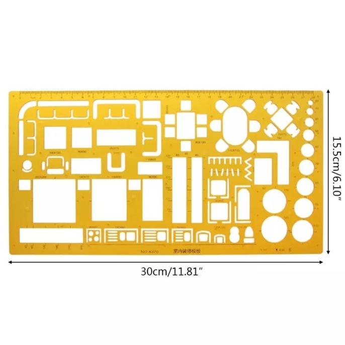 

[COD] JSH penggaris/mal furniture/interior template (4370) 1:50 TERBATAS Kode 148