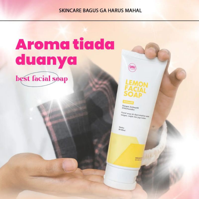 UMG Ulti Matte Glow Lemon Facial Soap BPOM Aman Bumil Busui