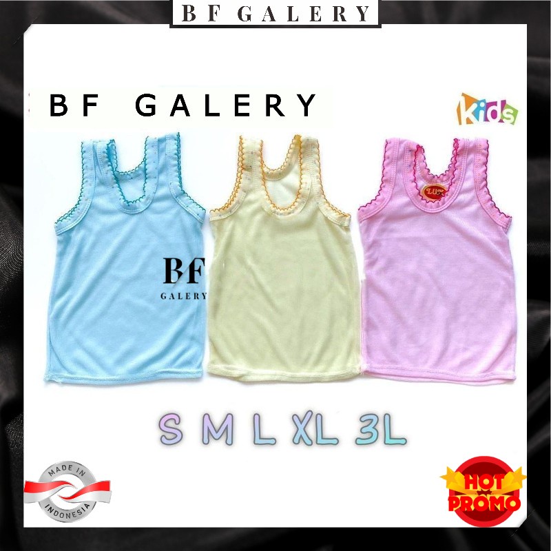 BFC008 Singlet Anak Murah Warna LUX / Kaos Dalam Anak Murah / Pakaian Dalam Anak Unisex Bahan Lembut Jakarta