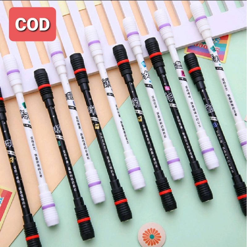 AESTHETIC SPINNING PEN BALANCE TERBARU ANTI SLIP PEN PUTAR PEN ANTI STRES PEN AJAIB