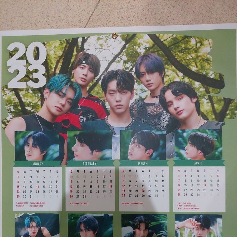 CUSTOM KALENDER 2023 IDOL KPOP JPOP CETAK FOTO SENDIRI MURAH !!