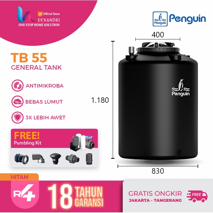 Tangki Air  Penguin TB 55  / Toren Air / Tandon Air