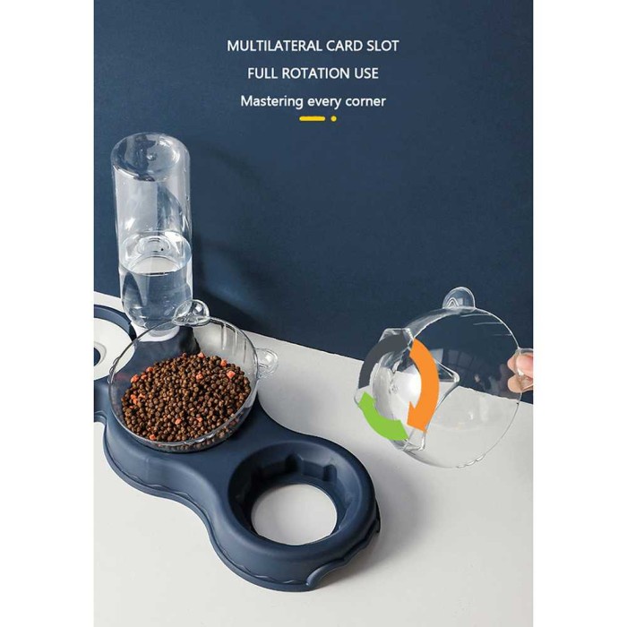 Tempat Makan Minum Hewan Peliharaan Kucing Anjing Bowl Water Dispenser