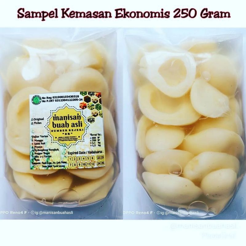 

Manisan Buah Salak Bali TIDAK PEDAS Kemasan Ekonomis 250 Gram