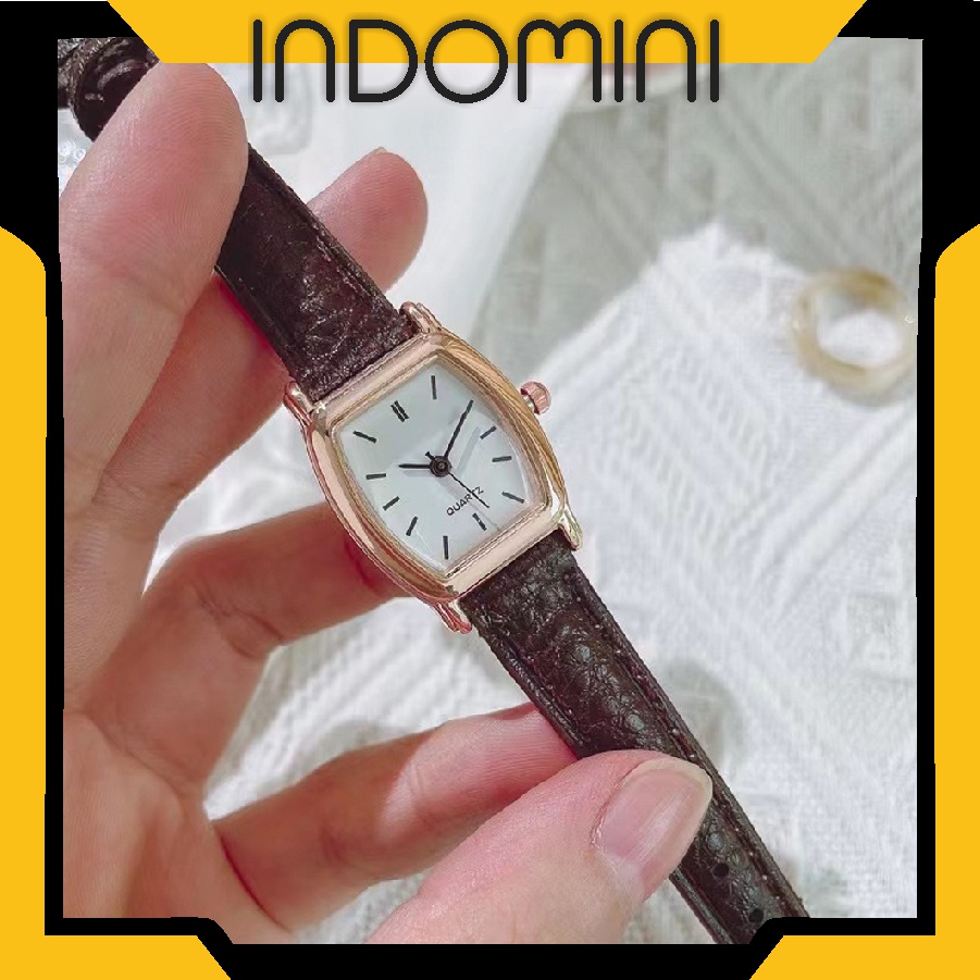 INDOMINI Jam Tangan Wanita Gaya Retro Untuk Bisnis Korean Import JT050