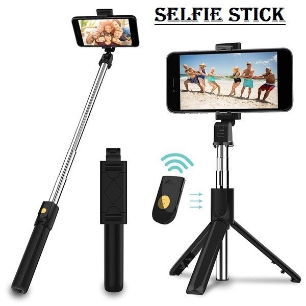 TRIPOD TONGSIS AK-07 3IN1 BLUETOOTH REMOTE STAND HP SELFIE STICK AK07