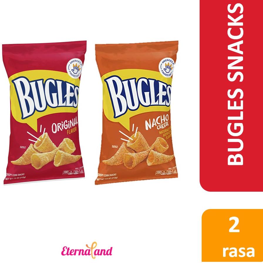 

10.10 Fasion sale Bugles Crispy Corn Snacks - snack jagung aneka rasa impor USA 