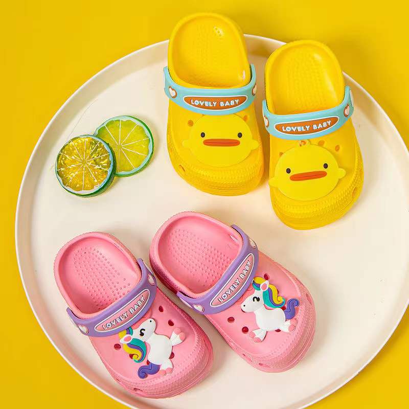 Sandal Anak Laki Bahan EVA Aneka Warna Motif Kartun Hewan untuk Anak 1-8 tahun Unisex Sandal anak