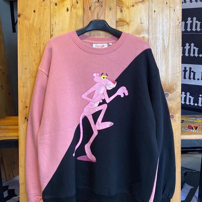pink panther crewneck
