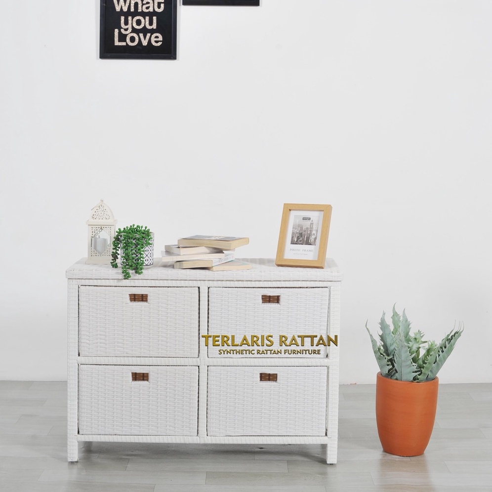 Lemari Rotan Sintetis 4 Laci