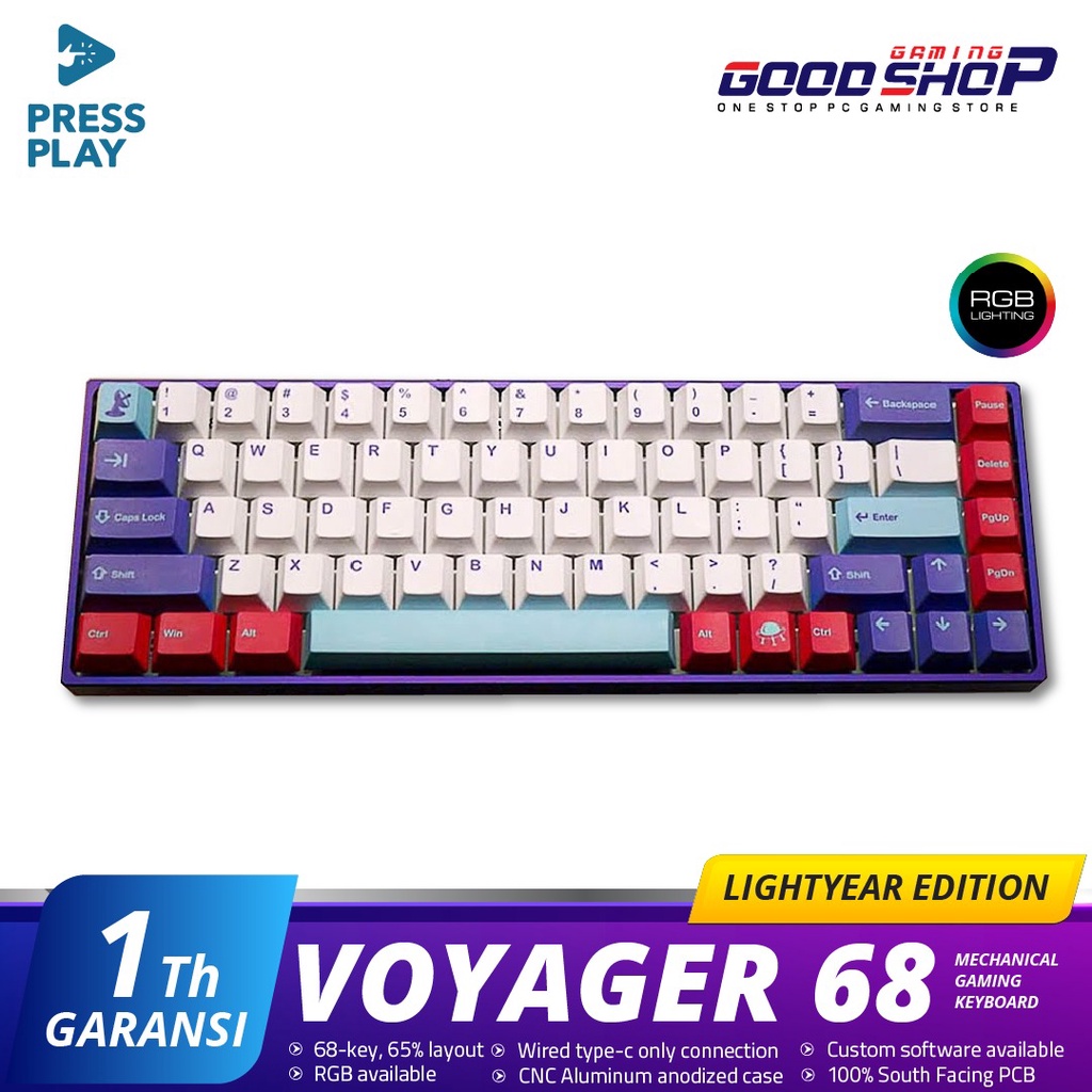Press Play VOYAGER68 Lightyear Edition - Mechaninal keyboard